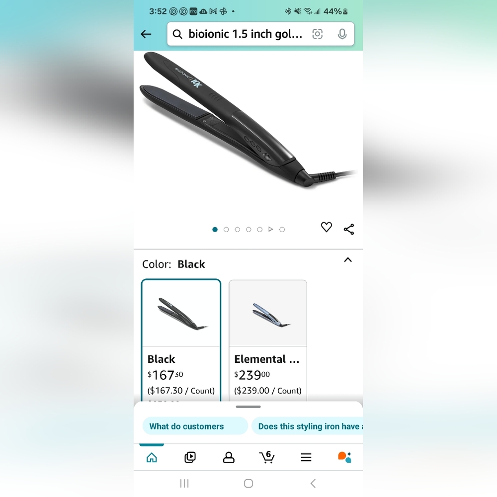 BioIonic 1" 10X flat iron